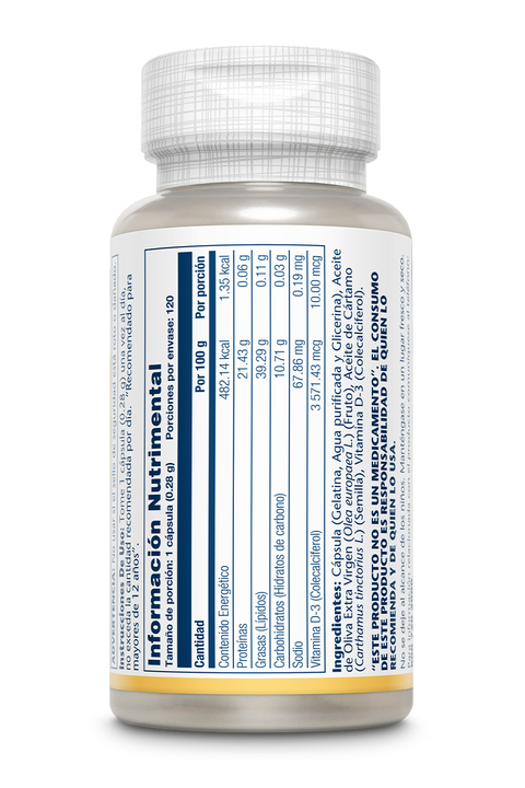 Solaray D 10 mcg (400 UI) / 120 cap