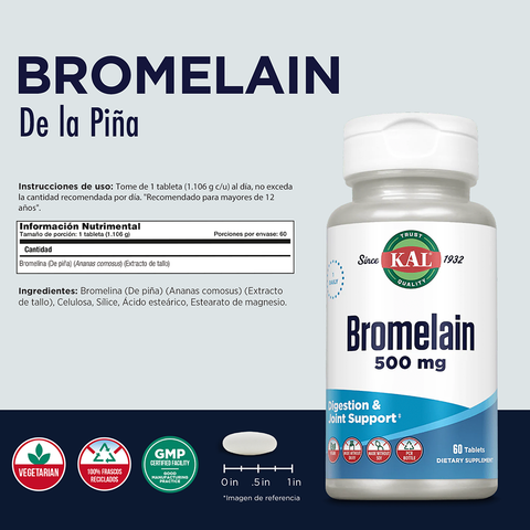 Kal Bromelain 500 mg 60 tab