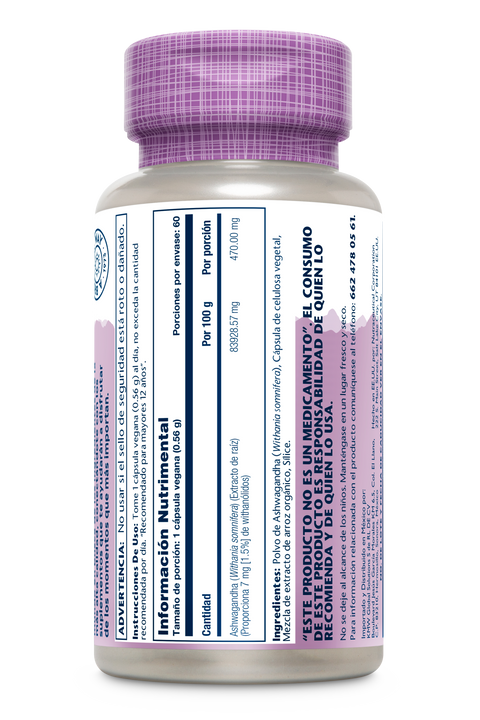 Solaray Ashwaganda 470 mg 60 cap