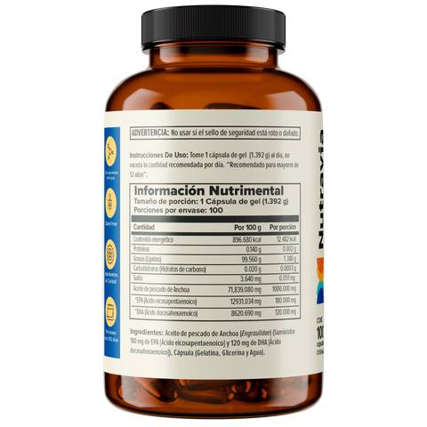 Nutravia Omega 3 Fish Oil 1000 mg 100 Cap