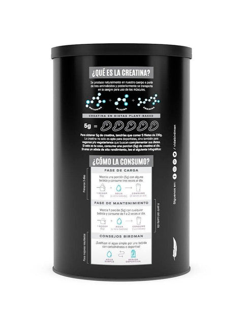 Creatina Monohidratada de Alta Pureza  450 gr- Birdman