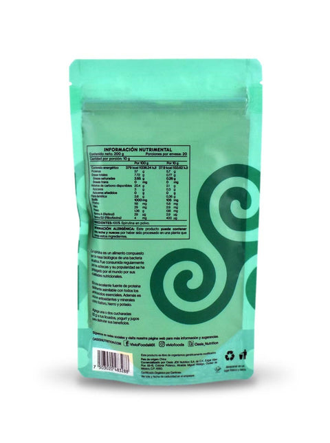 Spirulina Orgánica en Polvo / 200 gr - Vivio Foods