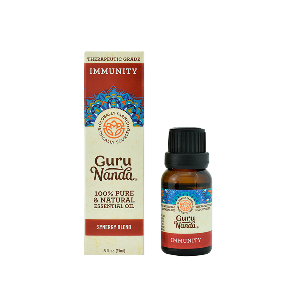  GuruNanda Aceite esencial de mezcla inmunitaria (paquete de 2)  – Aceite puro de grado terapéutico para apoyo inmunológico : Salud y Hogar