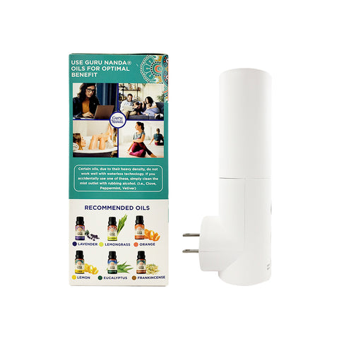 Difusor de Aroma Natural Mist 2.0™, Tecnología de nebulización, No requiere agua - GuruNanda