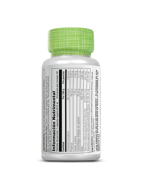 Solaray Spirulina Algae 410mg / 60ct
