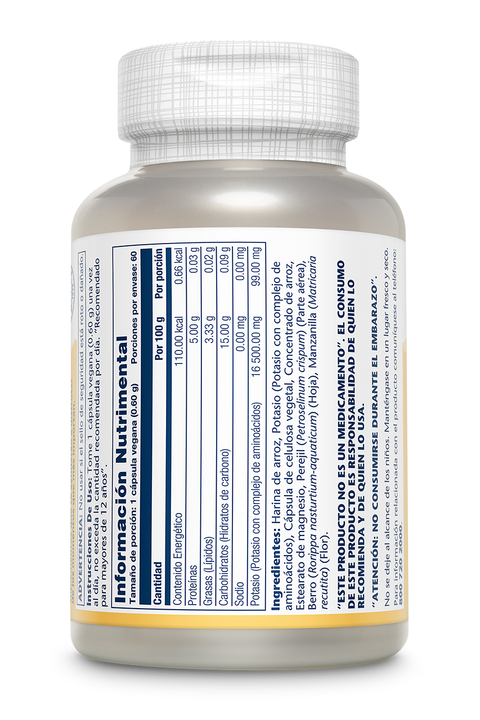 Solaray Potassium+  (99 mg) / 60 Cap