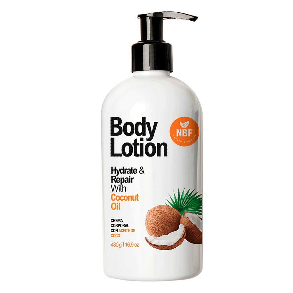 Crema corporal con aceite de coco orgánico 480 ml