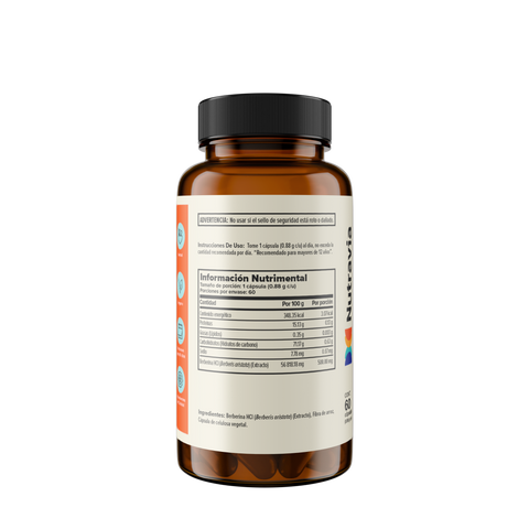 Nutravia Berberine HCl 500 mg 60 cap