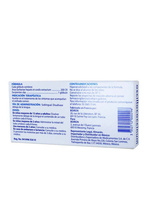 Boiron Oscillococcinum C/6 Globulos