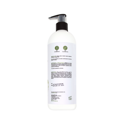 Shampoo con aceite de aguacate y keratina
