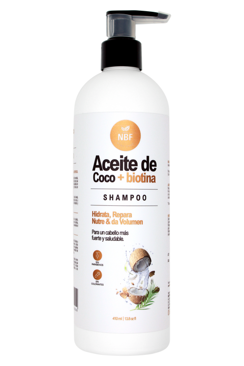 Shampoo con aceite de coco y biotina