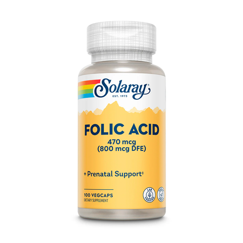 Solaray Folic Acid 470 mcg 100 cap