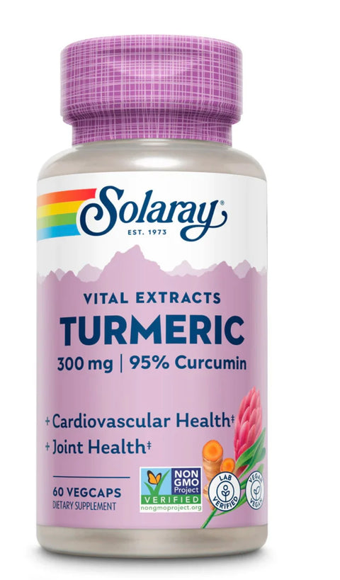 Extracto de Raíz de Cúrcuma / 60 cápsulas, Vegano, Sin OGM- Solaray
