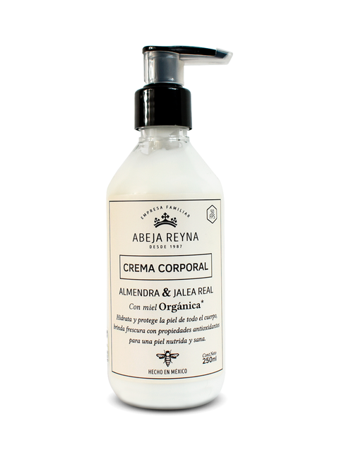 Crema corporal de almendras y jalea real- Abeja Reyna