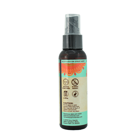 Spray de Menta (Mentha piperita) 60ml / Práctica presentación, 100% Puro y Natural, Sin OGM y Libre de crueldad animal - GuruNanda