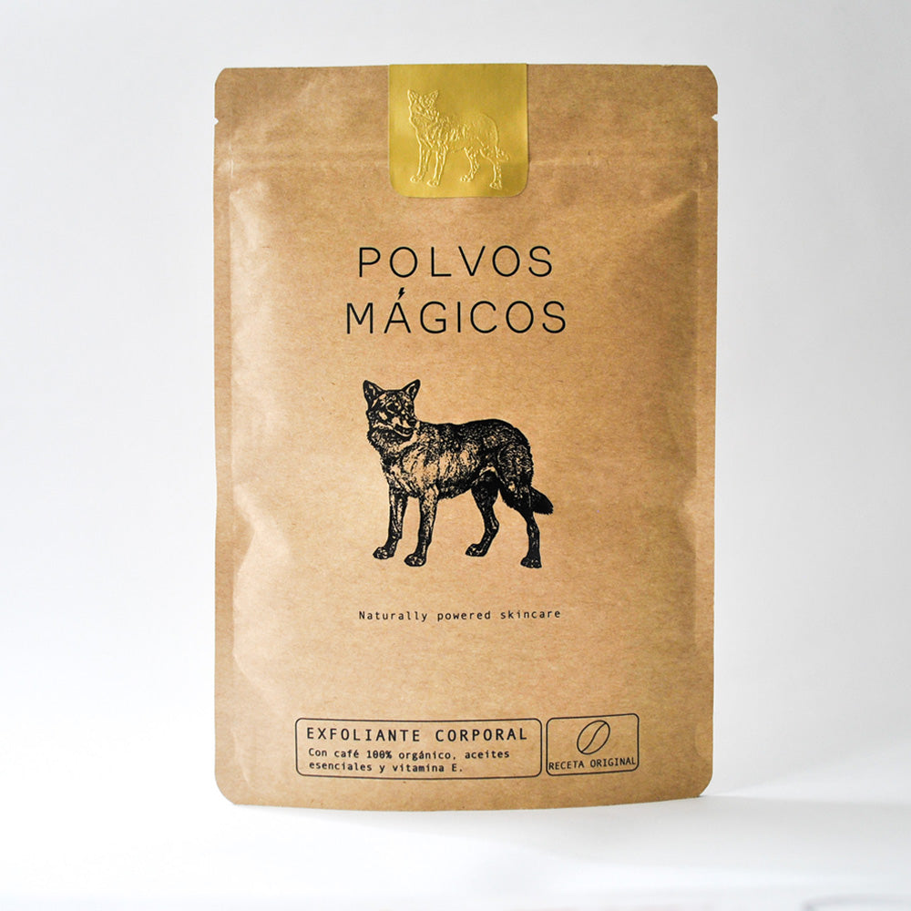 Exfoliante Corporal Anticelulitis y Anti Estrías con Café y Aceite De Oliva, Receta Original / 250gr - Polvos Mágicos