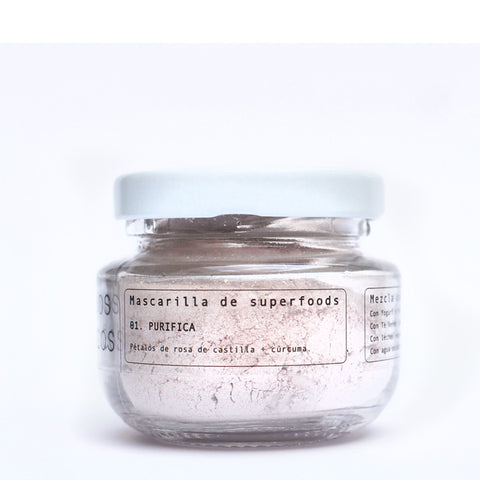 Mascarilla Purifica con Cúrcuma, Ilumina, Limpia y la Piel / 28gr - Polvos Mágicos