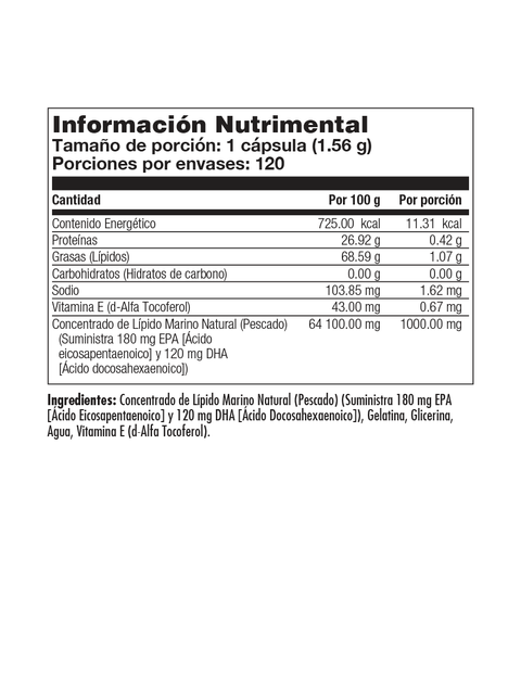 Kal Omega 3 / 60 cap / 120 cap