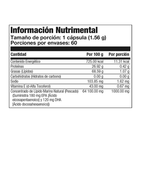 Kal Omega 3 / 60 cap / 120 cap