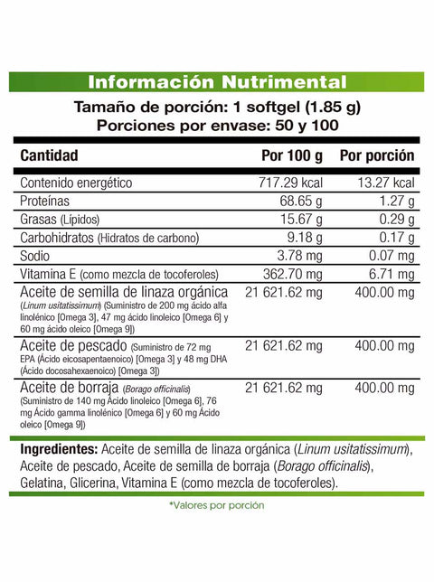 Kal Omega 3-6-9 Ultra / 50 cap